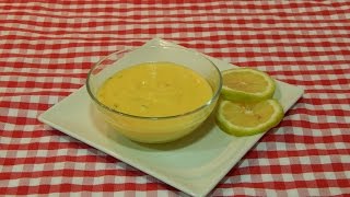 Cómo hacer salsa de limón  Receta fácil [upl. by Ecnarual]