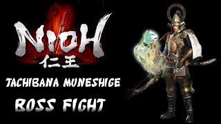 Nioh Last Chance Trial  Tachibana Muneshige Boss Fight  Katana [upl. by Nnahgiel979]