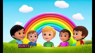 Regenbogen Lied  Kinderlieder  zum mit singen mit Text [upl. by Anividul801]