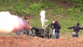 Civil War Reenactment Battle of Resaca Georgia May 2015 [upl. by Anotyal]