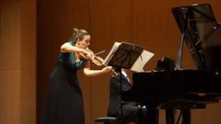 Julia Schröder violin plays Debussy Sonata  LIVE full HD [upl. by Borlow]