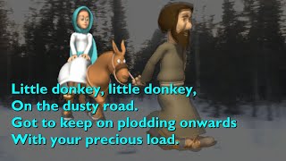 Little Donkey with lyrics for congregations [upl. by Lalage]