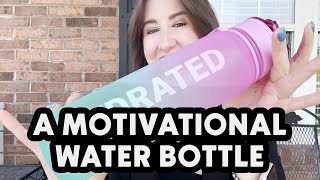 Sahara Sailor Motivational Timed Water Bottle Demo [upl. by Nomrah]