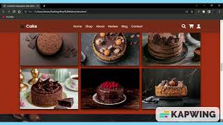 RESPONSIVE amp ECOMMERCE WEBSITE OF CAKE DESIGN BY HTML CSS  JAVASCRIPT css html javascript [upl. by Ardel]