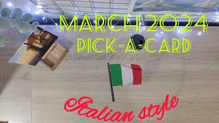 March 2024 Pickacard  Italian Style 🇮🇹  Love insults food and meddling family [upl. by Yelraf]