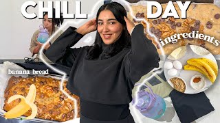 Chill Day Vlog 💕👩🏻‍🍳 كيفاش كاندوز وقتي فالدار ✨☀️ [upl. by Luapnaej]