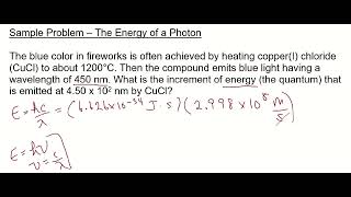 Interactive Example 72 – The Energy of a Photon [upl. by Lind746]