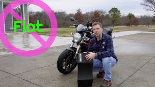 🔥 Why YOU NEED blackwidow Pro FLATSTOPPERS motorcycle Storage ramps 🔥 [upl. by Gavriella225]