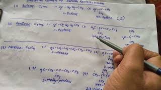 how to write isomers of propane butane and hexane [upl. by Somerset]