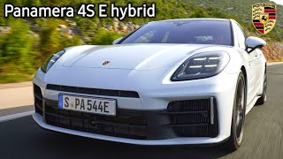 2024 Porsche Panamera 4S EHybrid Lugano Blue Interior Exterior and Test Drive [upl. by Jemie258]