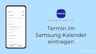 Termin im Samsung Kalender eintragen  Samsung Android 14  One UI 6 [upl. by Morrissey]