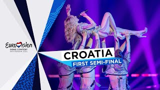 Albina  TickTock  LIVE  Croatia 🇭🇷  First SemiFinal  Eurovision 2021 [upl. by Adaner]