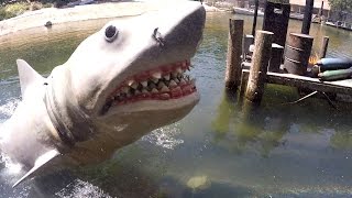 JAWS Full Experience on Universal Studios Hollywood Studio Tour 2015  Multi Cam POV 1080P HD [upl. by Akinad]