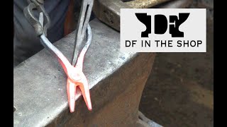 Blacksmithing For Beginners  Small Scrolling Tongs [upl. by Eanahc]