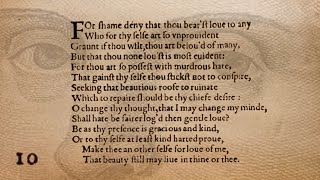 William Shakespeares Sonnet 10  A Reading and Analysis [upl. by Arres]