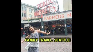 FAMILY TRAVEL VLOG 24 HOURS IN SEATTLE FOR KIDS [upl. by Fem]