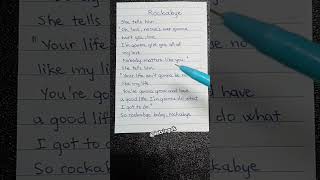 Rockabye  Clean Bandit ft AnneMarie dance remix song love handwriting lyrics short [upl. by Nahtnhoj]