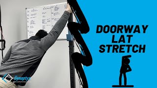 How To DOORWAY LAT STRETCH [upl. by Solim476]