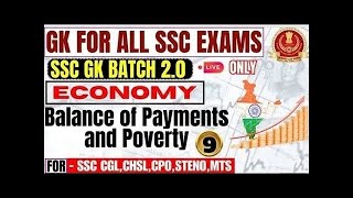 Lecture9 BALANCE PAYMENTS ampPOVERTY  ECONOMICS by Parmar SSC parmarssc ssccgl cgl2024 parmarsir [upl. by Silenay888]