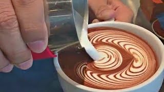 Oddly Satisfying Latte Art  The Coffee Shop  Chill Jazz Cafe  1 HOUR  Lo Fi Hip Hop [upl. by Epperson]