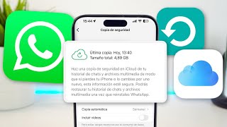 Copia de SEGURIDAD de WhatsApp en iPhone hazla CORRECTAMENTE ✅ [upl. by Sevik]