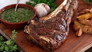 TOMAHAWK al Horno  Con CHIMICHURRI Casero  CUKit [upl. by Harms]