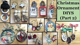 🌲CUTE and EASY CHRISTMAS ORNAMENT DIYS Part 2  Dollar Tree DIY  Christmas Tree Decorations🌲 [upl. by Kciredohr969]