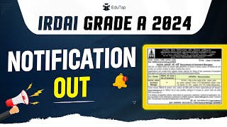 IRDAI Grade A 2024 Notification  IRDAI Syllabus Pattern Eligibility and Vacancy  IRDAI Exam Date [upl. by Akemyt]