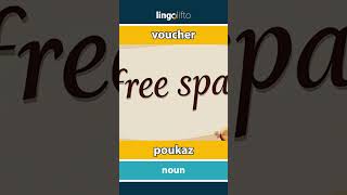 🇬🇧🇸🇰 voucher  poukaz  vocabulary builder  learn English  naučme sa anglicky [upl. by Burhans39]