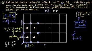 09  Unit Cell in 2D Example 1  Crystallography for Everyone [upl. by Tomi]