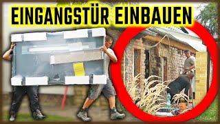 WAND VERPUTZEN  Eingangstür einbauen  Haustür selber einbauen  Home Build Solution [upl. by Aeduj]