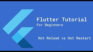 Hot Reload vs Hot Restart Flutter  Key Differences Explained with Examples [upl. by Ona]