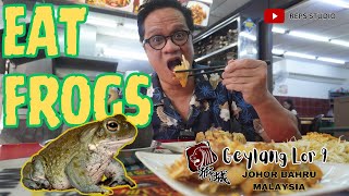 Fried Frog Heaven The Best Frog Restaurant In Johor Bahru Malaysia [upl. by Eelyab]