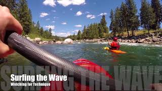 Beginner White Water Kayaking Spokane River Post Falls Idaho to Washington GoPro [upl. by Najib782]