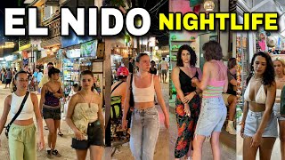 El Nido NIGHTLIFE 2024  Night Walking Tour in Palawan Island Philippines [upl. by Rubi997]