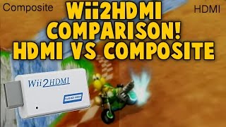 Wii2HDMI Comparison  HDMI vs Composite  Review  Converter Elgato Quality Test Recording [upl. by Negyam]