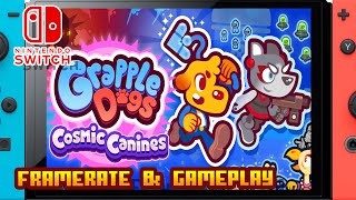 Grapple Dogs Cosmic Canines  Nintendo Switch  Framerate amp Gameplay [upl. by Eteragram89]