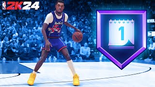 This 65 PG with HOF HANDLES FOR DAYS is DIFFERENT in NBA 2K24 Build Tutorial  Random Rec Gameplay [upl. by Hareehahs]