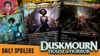 Duskmourn Commander Spoilers  Face Commanders New Aminatou and Zimone Winter and Valgavoth [upl. by Nedgo]