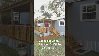 SHED To CABIN conversion Moving parents to the farm shedtohouse tinyhouse cabin [upl. by Schapira806]