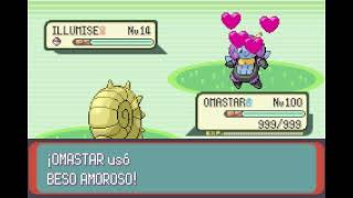 POKEMON EMERALD  OMASTAR  BESO AMOROSO  LOVELY KISS [upl. by Harli]