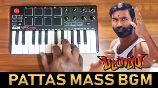 Pattas Mass Teaser Bgm By Raj Bharath  Dhanush  Vivek Mervin [upl. by Luebke]