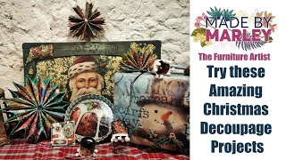 Try these Amazing Christmas Decoupage Projects [upl. by Nynahs96]