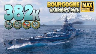 Battleship Bourgogne Aggressive behind the enemy lines  World of Warships [upl. by Arst]