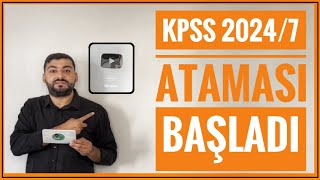 KPSS 20247 MERKEZİ ATAMASI BAŞLADI KENTSEL DÖNÜŞÜM BAŞKANLIĞI MÜLAKATSIZ 84 ATAMA [upl. by Sass]