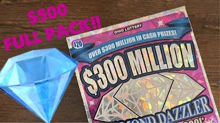 💎500 FULL BOOK💎 PROFIT WINALL💎DIAMOND DAZZLER💎 OHIO LOTTERY SCRATCH OFFS💎 [upl. by Sheilah508]