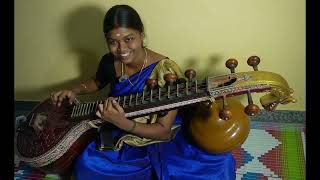 Adada Adada Song Veena Cover  Santhosh Subramaniam  Appudo Ippudo Song Played in Veena [upl. by Maillil929]