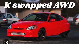 AWD Turbo K20a into a Honda Insight [upl. by Engenia]