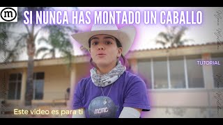 Si nunca has montado a caballo este video es para ti 🤠  TUTORIAL COMO MONTAR 🐴 [upl. by Ailedua]