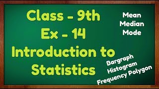 Class  9th Ex  14 Introduction Statistics Maths NCERT CBSE [upl. by Ahsratal]